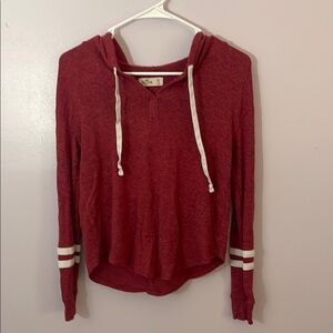 Hollister Maroon Knit Sweater